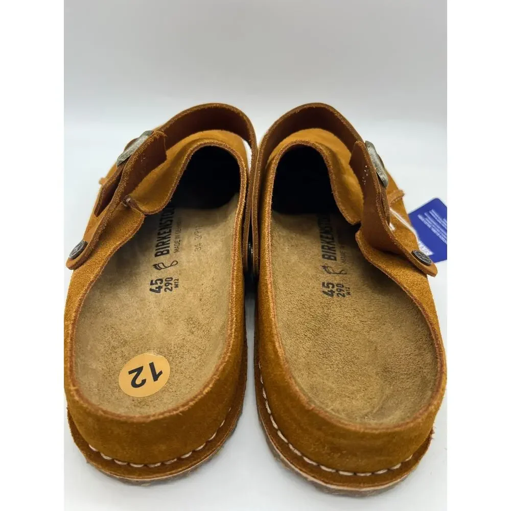 Birkenstock Lutry Premium Suede Leather Clog Mink Men's Size 12 New